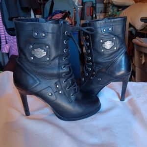 Harley-Davidson® Women's Vikki Black Boots, 6-Inches with 3.75-Heel D84447